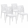 Chaise, en verre, coloris blanc, pour la salle à manger ou la cuisine