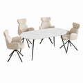 Table à manger, coloris blanc, pour la salle à manger