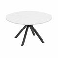 Table à manger, avec 2 chaises, coloris noir et blanc, pour la salle à manger