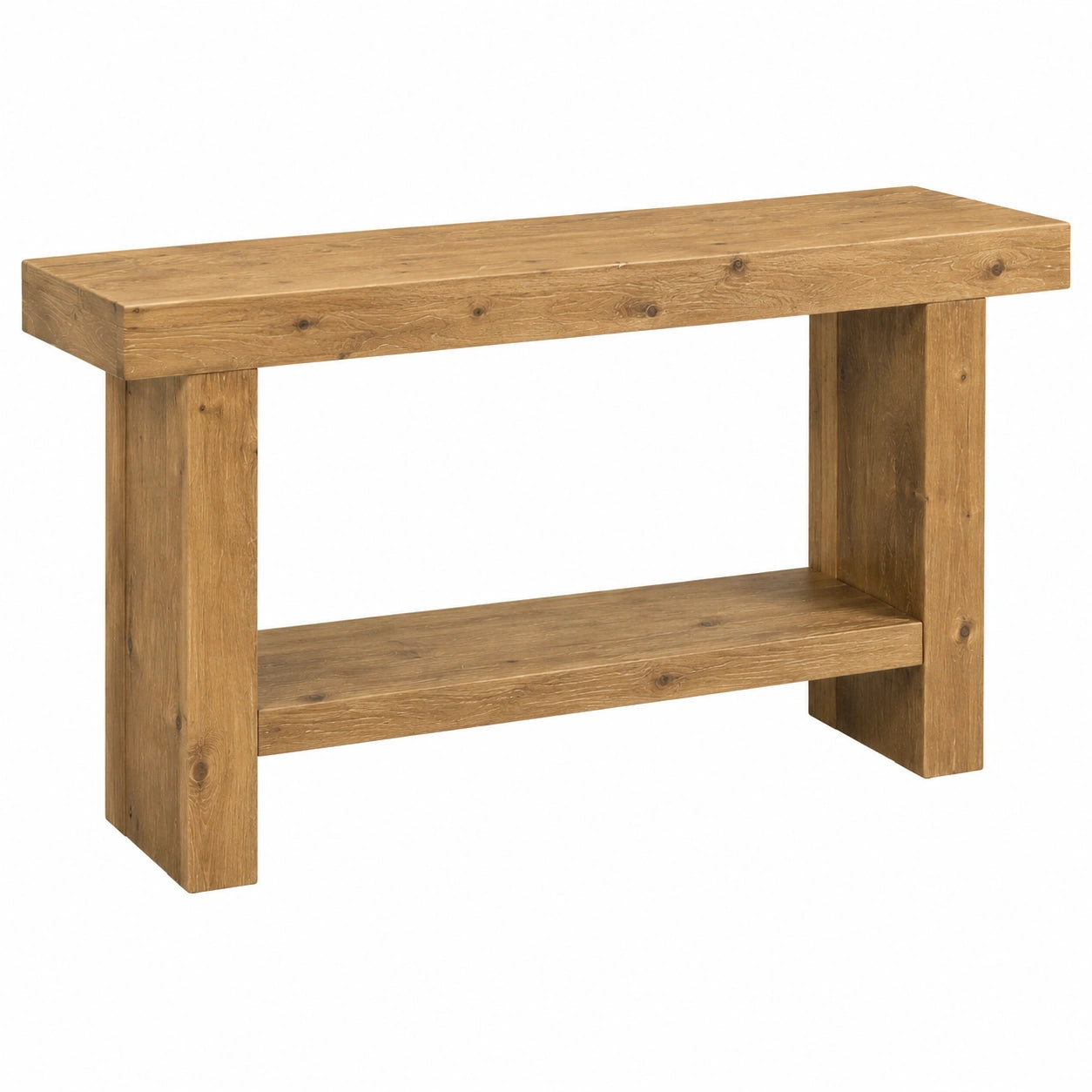 Table, en bois massif, coloris marron, pour les espaces de vie