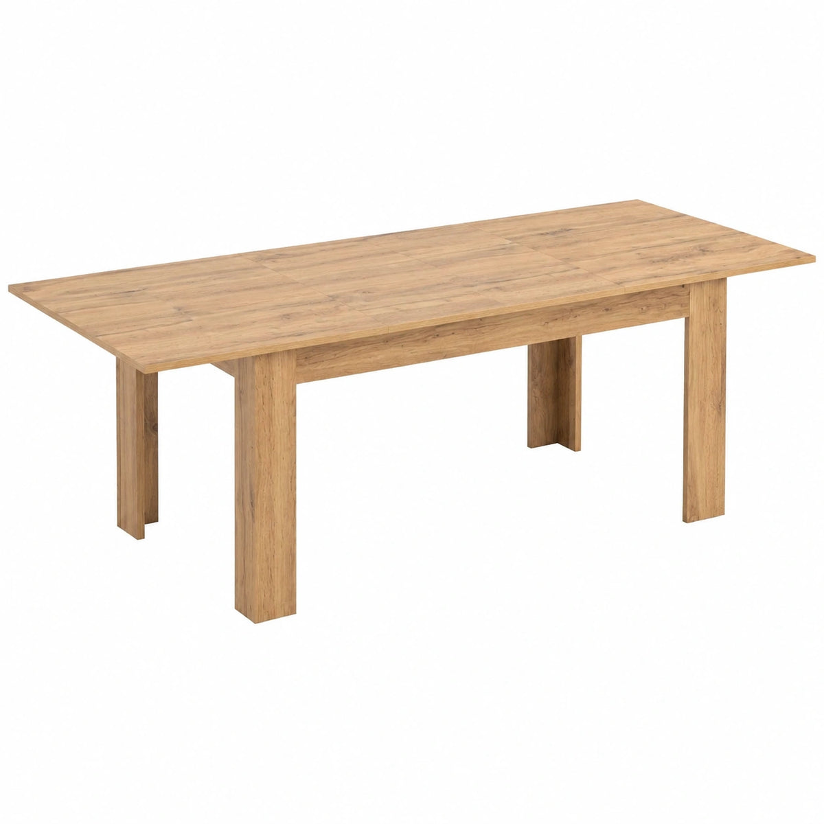 Table à manger, extensible, en chêne, 220 x 90 cm, pour la salle à manger